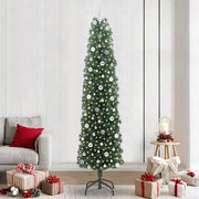 Vidaxx künstlicher Weihnachtsbaum grün 240 cm PVC und Stahl und Kunststoff - afbeelding 1