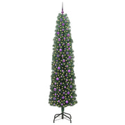 Vidaxx künstlicher Weihnachtsbaum grün 240 cm PVC und Stahl und Kunststoff - afbeelding 3