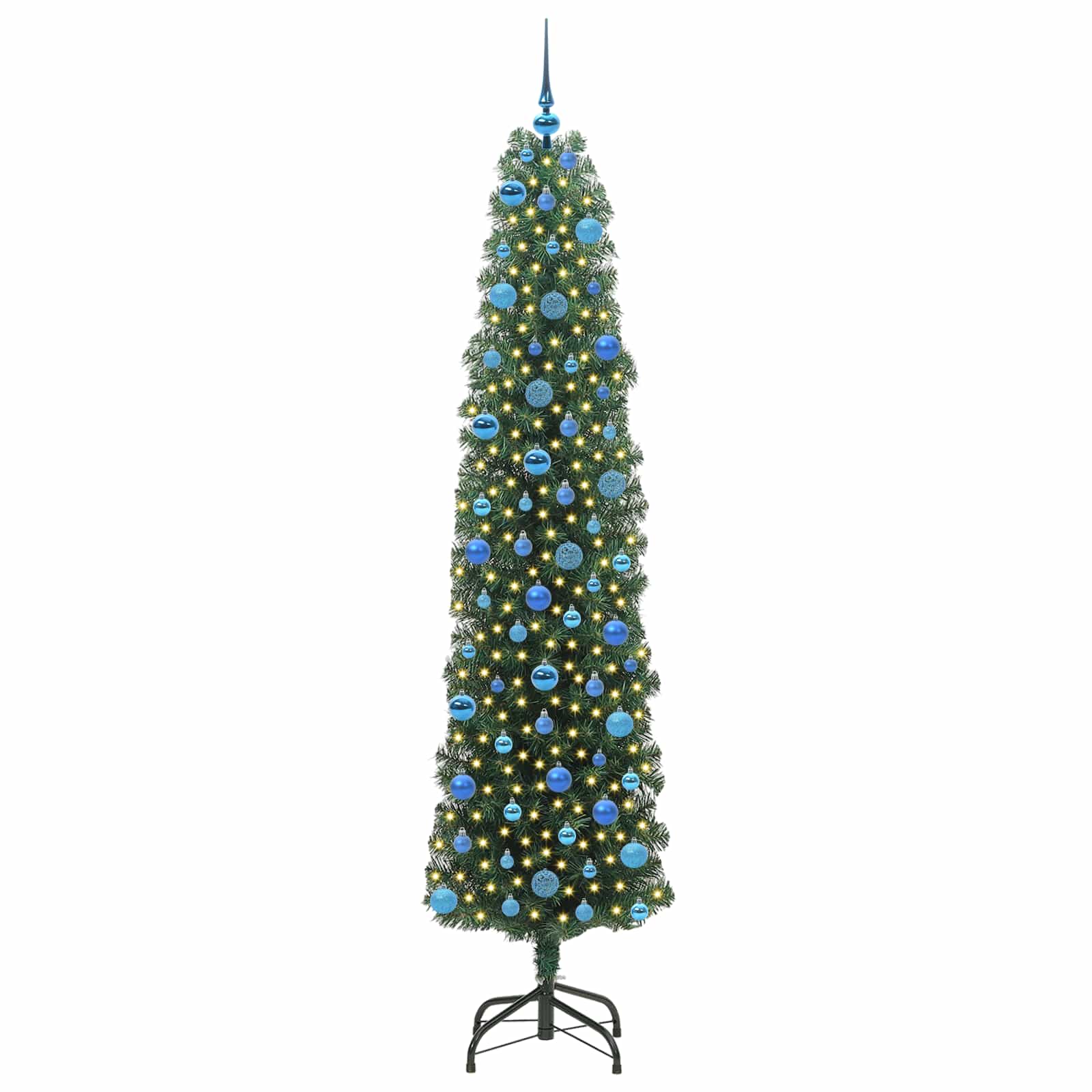 Vidaxx künstlicher Weihnachtsbaum grün 240 cm PVC und Stahl und Kunststoff