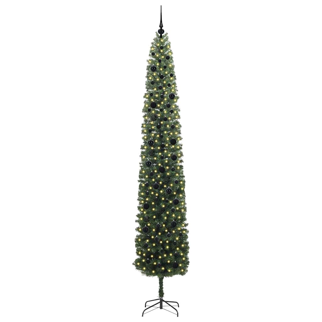 Vidaxx künstlicher Weihnachtsbaum grün 270 cm PVC und Stahl und Kunststoff
