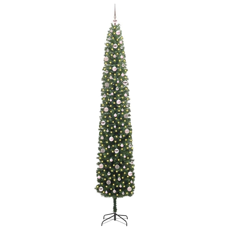 Vidaxx künstlicher Weihnachtsbaum grün 270 cm PVC und Stahl und Kunststoff