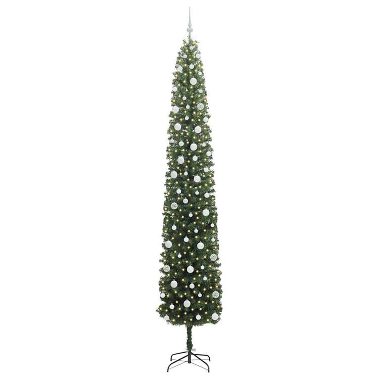 Vidaxx künstlicher Weihnachtsbaum grün 270 cm PVC und Stahl und Kunststoff