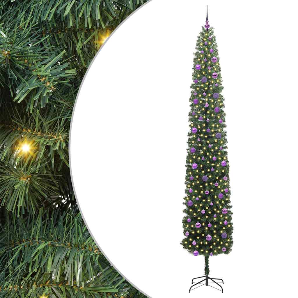 Vidaxx künstlicher Weihnachtsbaum grün 270 cm PVC und Stahl und Kunststoff