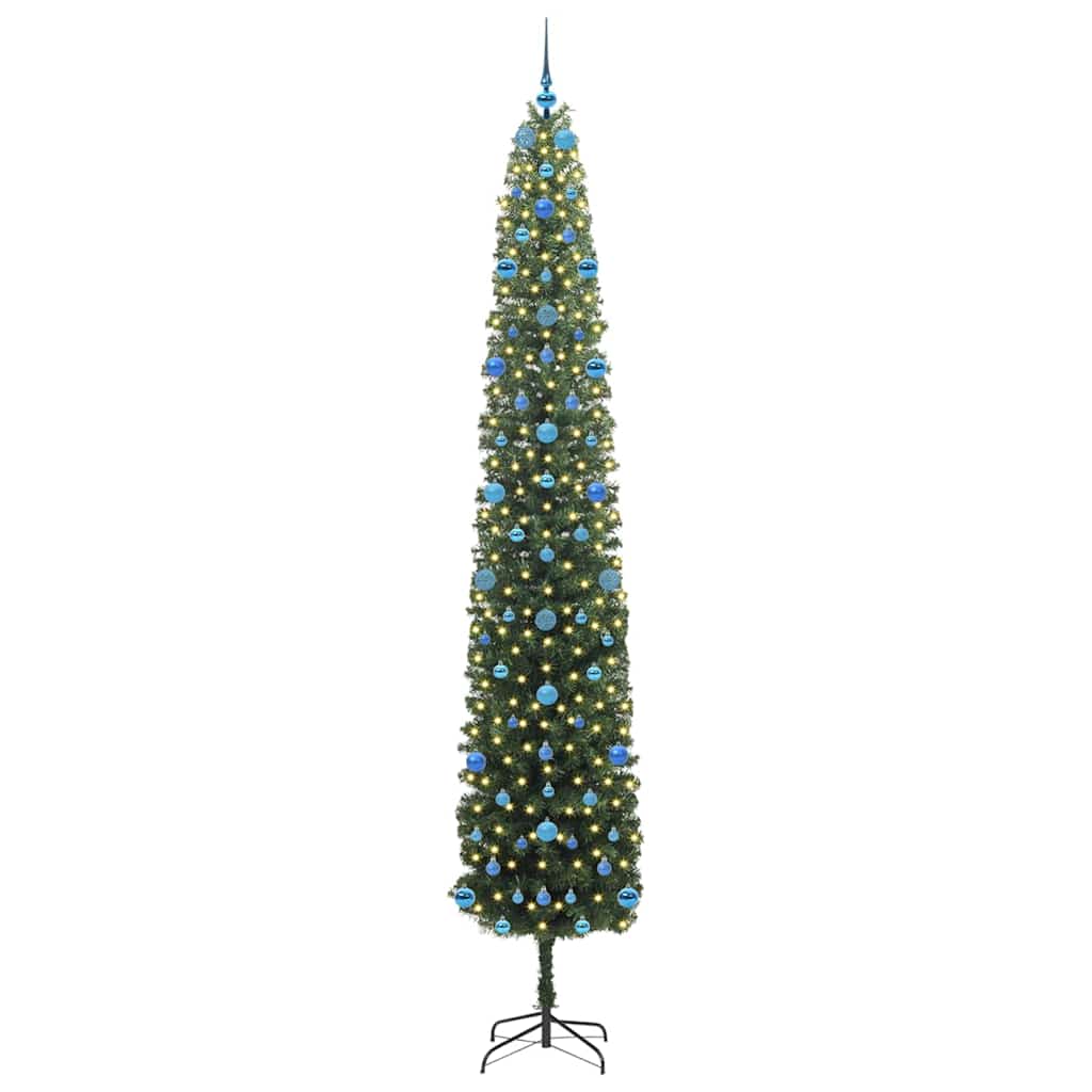 Vidaxx künstlicher Weihnachtsbaum grün 270 cm PVC und Stahl und Kunststoff