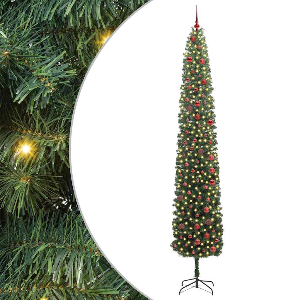 Vidaxx künstlicher Weihnachtsbaum grün 300 cm PVC und Stahl und Kunststoff