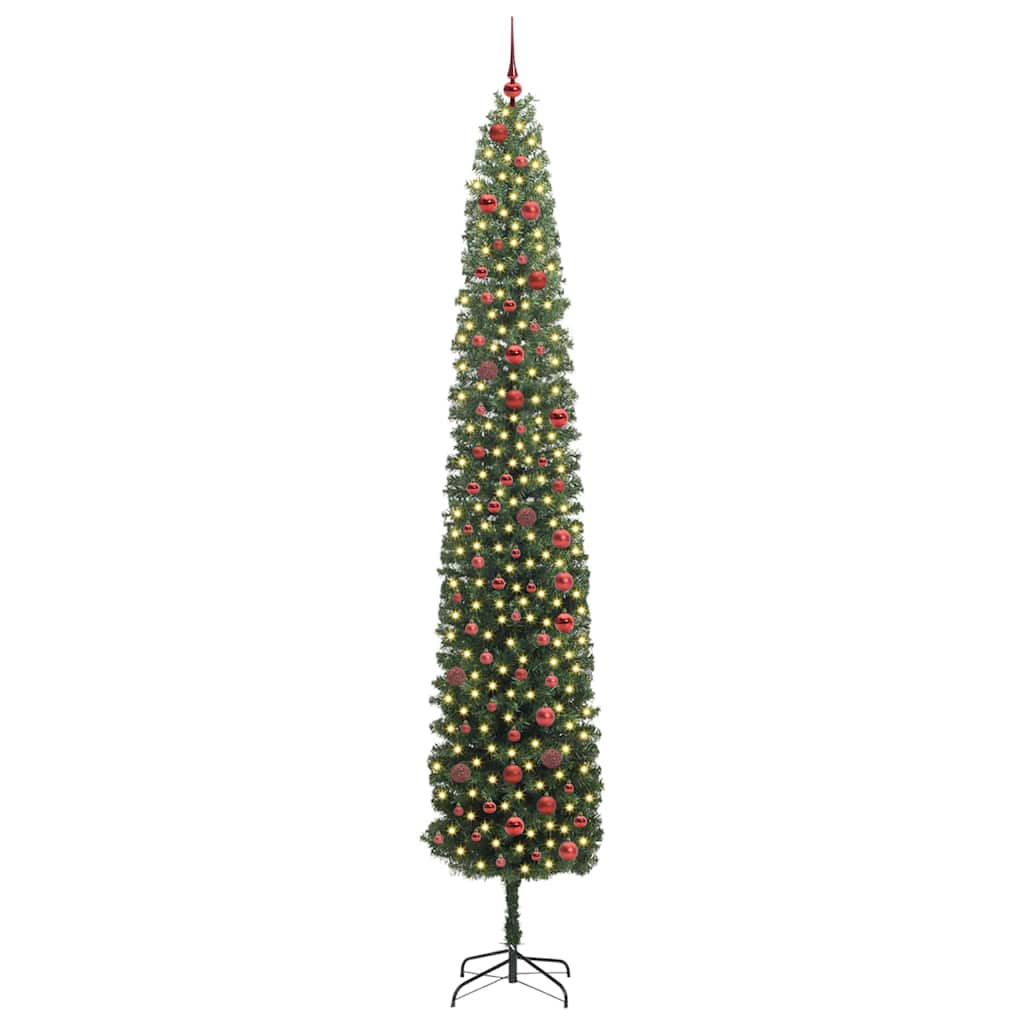 Vidaxx künstlicher Weihnachtsbaum grün 300 cm PVC und Stahl und Kunststoff