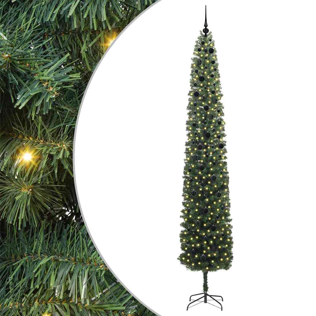 Vidaxx künstlicher Weihnachtsbaum grün 300 cm PVC und Stahl und Kunststoff