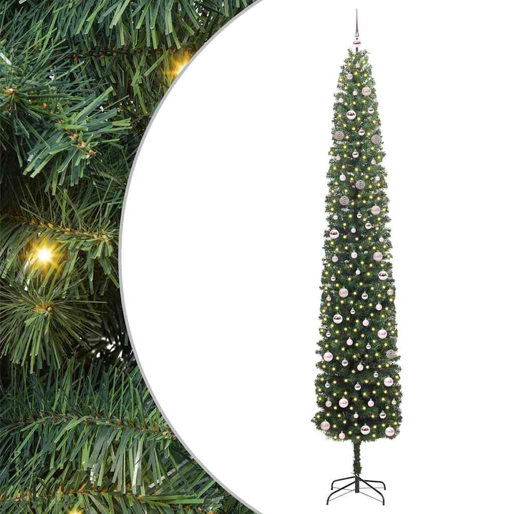 Vidaxx künstlicher Weihnachtsbaum grün 300 cm PVC und Stahl und Kunststoff