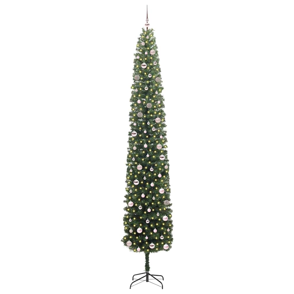 Vidaxx künstlicher Weihnachtsbaum grün 300 cm PVC und Stahl und Kunststoff
