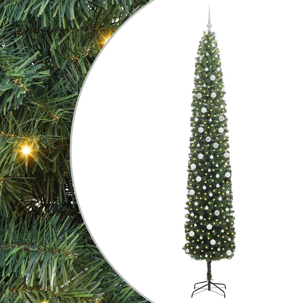 Vidaxx künstlicher Weihnachtsbaum grün 300 cm PVC und Stahl und Kunststoff