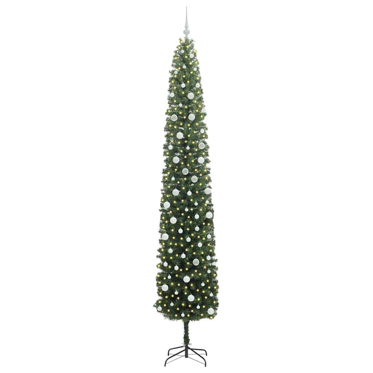 Vidaxx künstlicher Weihnachtsbaum grün 300 cm PVC und Stahl und Kunststoff