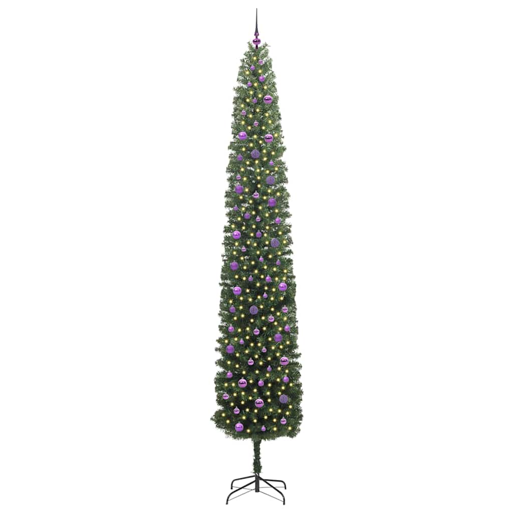 Vidaxx künstlicher Weihnachtsbaum grün 300 cm PVC und Stahl und Kunststoff