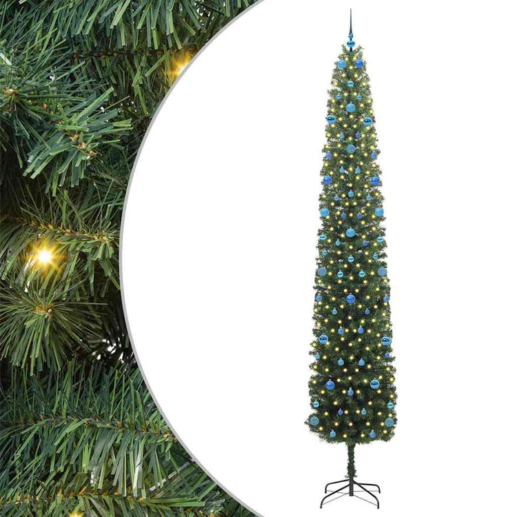 Vidaxx künstlicher Weihnachtsbaum grün 300 cm PVC und Stahl und Kunststoff
