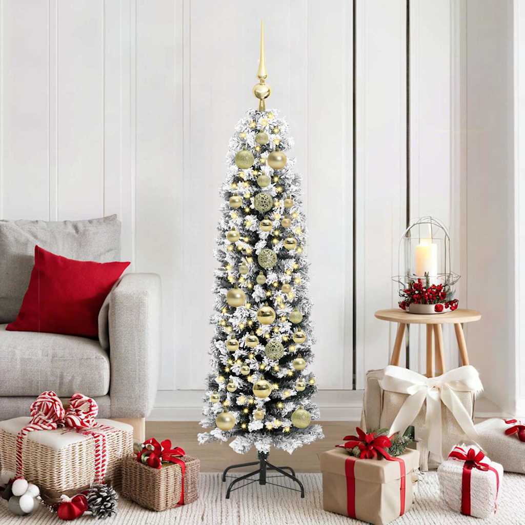 Vidaxx künstlicher Weihnachtsbaum grün 150 cm PVC und Stahl und Kunststoff