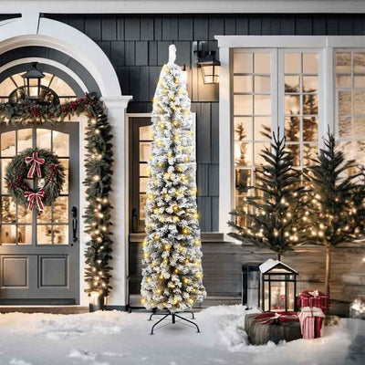 Vidaxx künstlicher Weihnachtsbaum grün 210 cm PVC und Stahl und Kunststoff