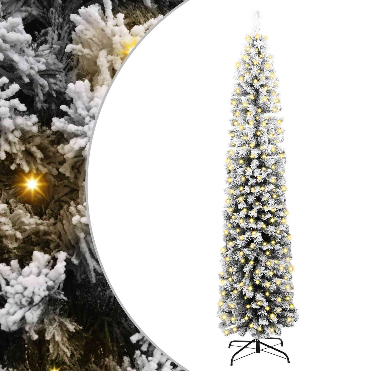Vidaxx künstlicher Weihnachtsbaum grün 210 cm PVC und Stahl und Kunststoff