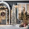 Vidaxx künstlicher Weihnachtsbaum grün 210 cm PVC und Stahl und Kunststoff