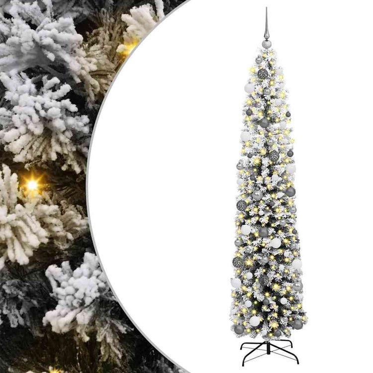 Vidaxx künstlicher Weihnachtsbaum grün 210 cm PVC und Stahl und Kunststoff