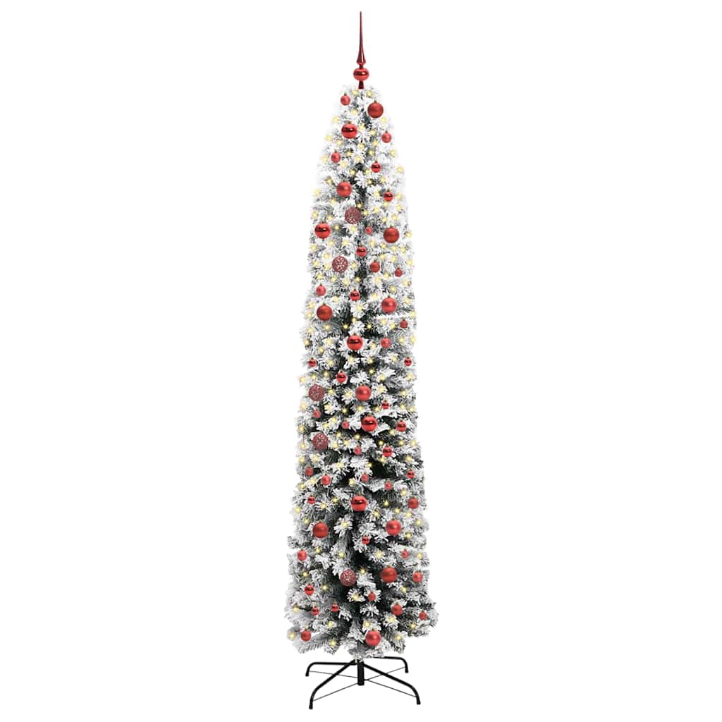 Vidaxx künstlicher Weihnachtsbaum grün 210 cm PVC und Stahl und Kunststoff