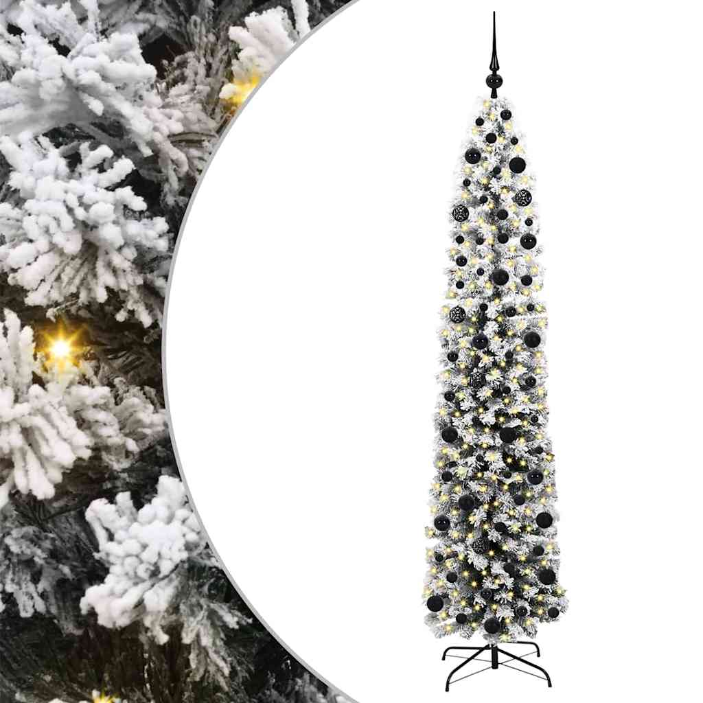 Vidaxx künstlicher Weihnachtsbaum grün 210 cm PVC und Stahl und Kunststoff