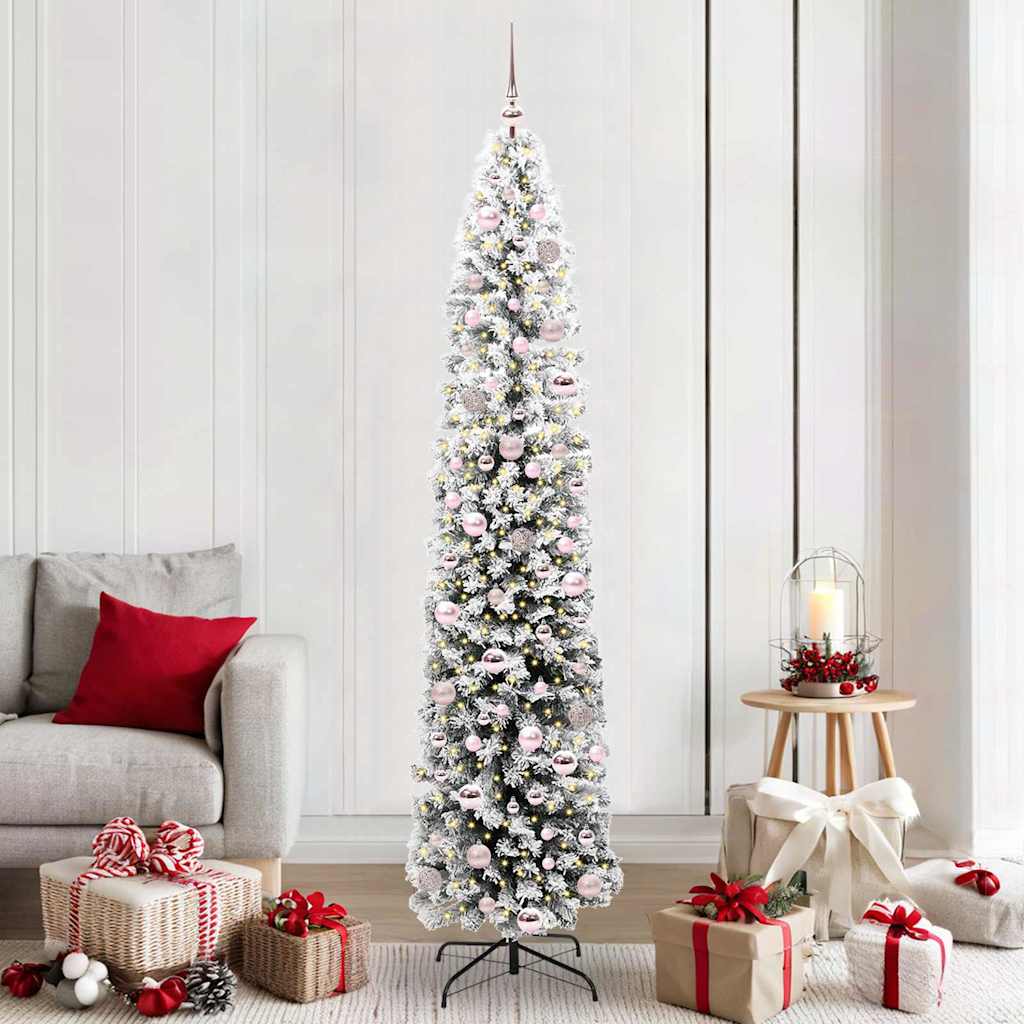 Vidaxx künstlicher Weihnachtsbaum grün 210 cm PVC und Stahl und Kunststoff