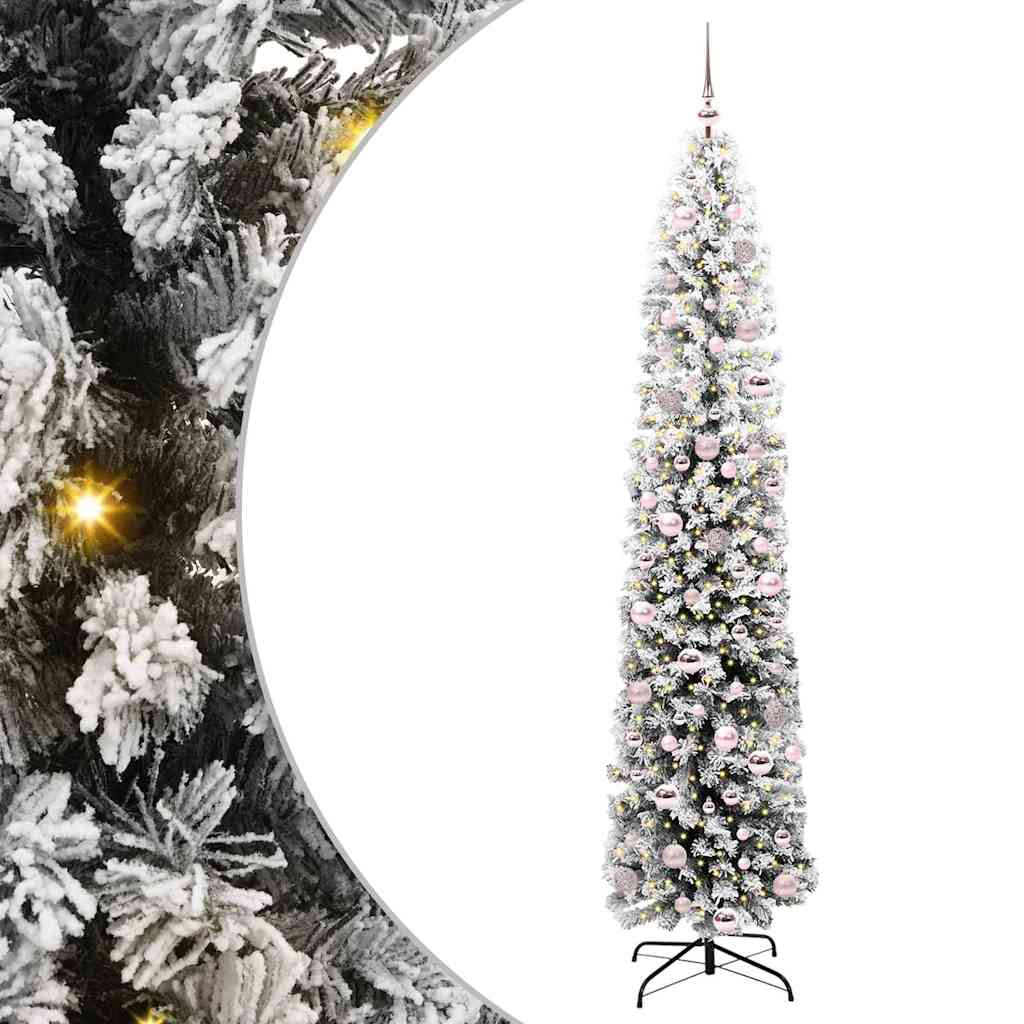 Vidaxx künstlicher Weihnachtsbaum grün 210 cm PVC und Stahl und Kunststoff