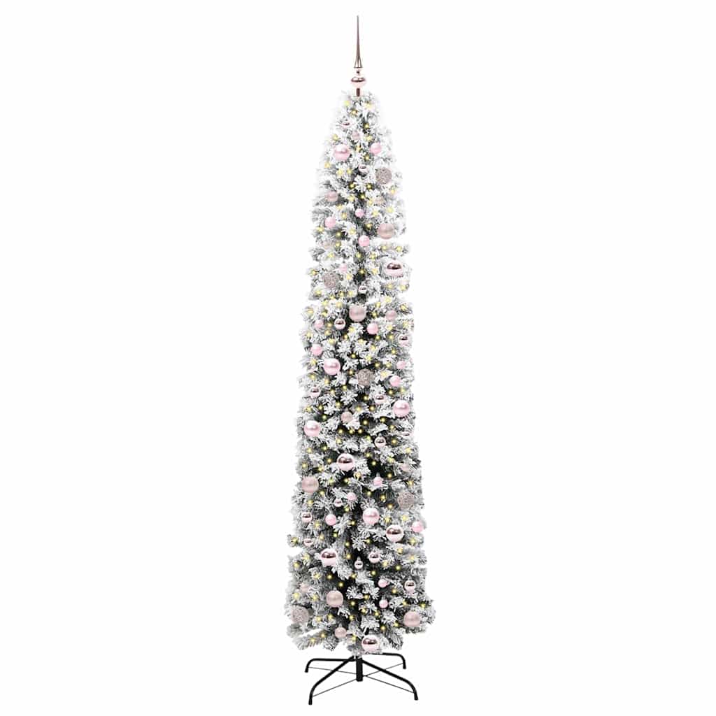 Vidaxx künstlicher Weihnachtsbaum grün 210 cm PVC und Stahl und Kunststoff