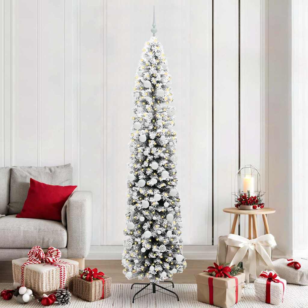 Vidaxx künstlicher Weihnachtsbaum grün 210 cm PVC und Stahl und Kunststoff