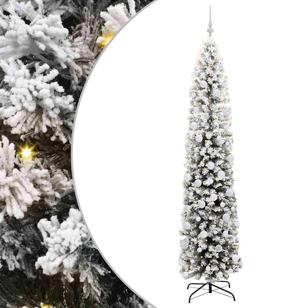 Vidaxx künstlicher Weihnachtsbaum grün 210 cm PVC und Stahl und Kunststoff