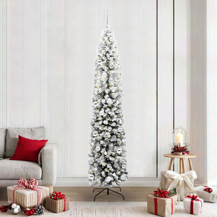 Vidaxx künstlicher Weihnachtsbaum grün 210 cm PVC und Stahl und Kunststoff