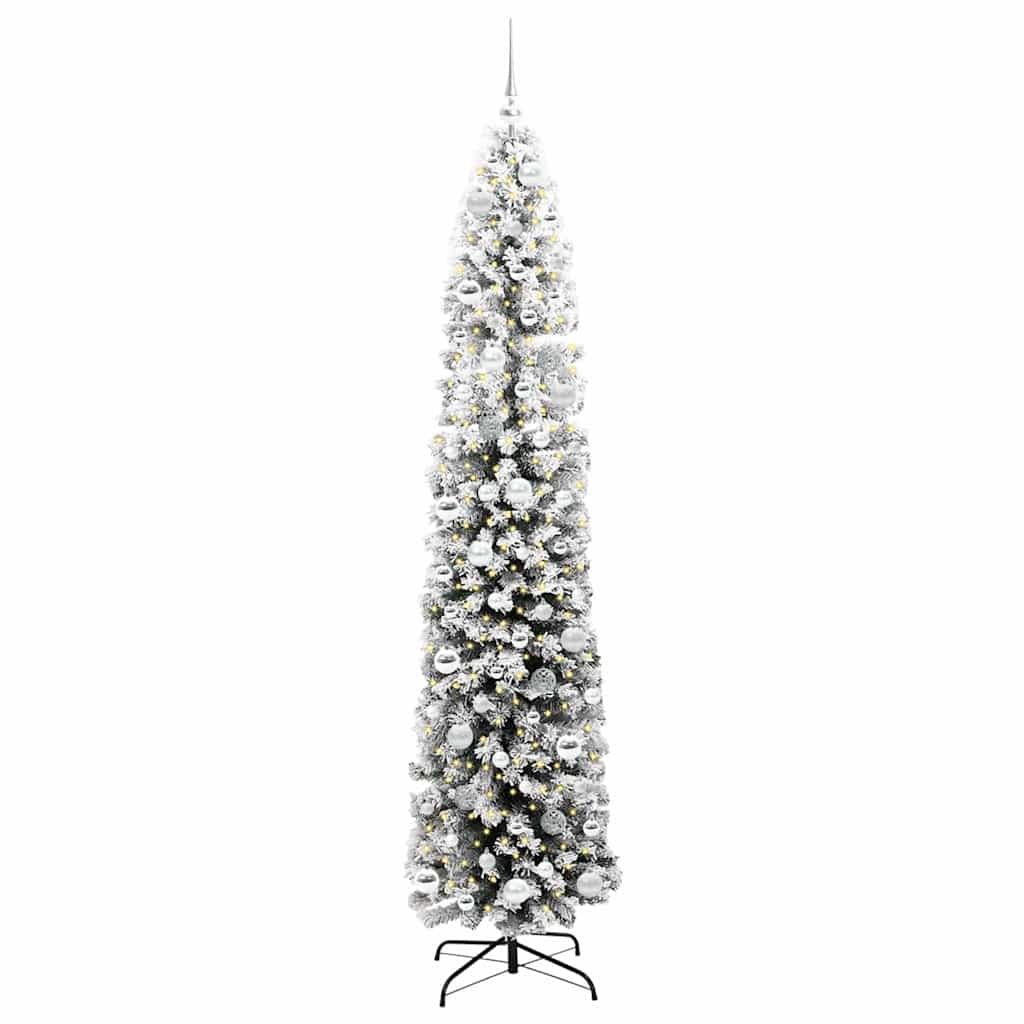 Vidaxx künstlicher Weihnachtsbaum grün 210 cm PVC und Stahl und Kunststoff