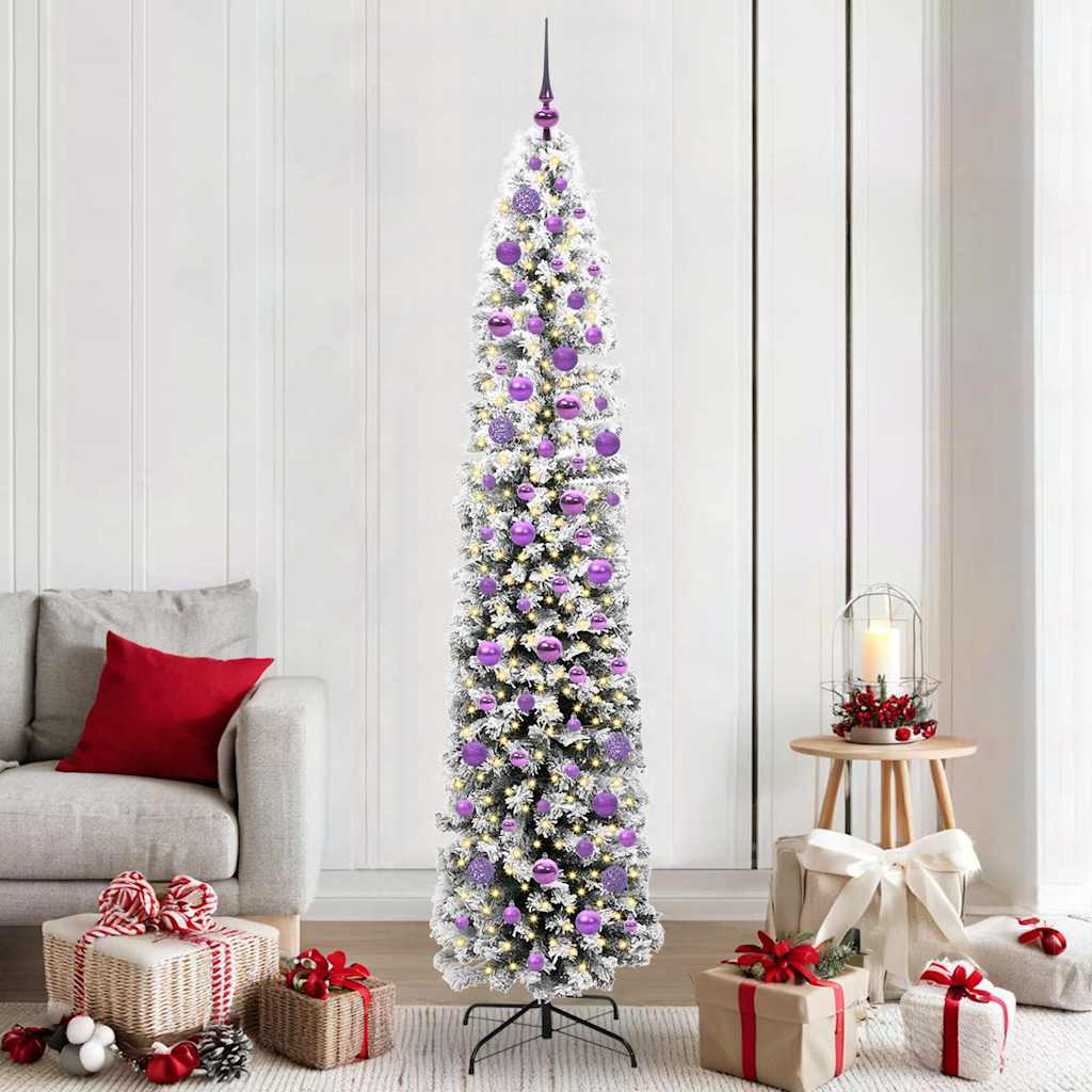 Vidaxx künstlicher Weihnachtsbaum grün 210 cm PVC und Stahl und Kunststoff