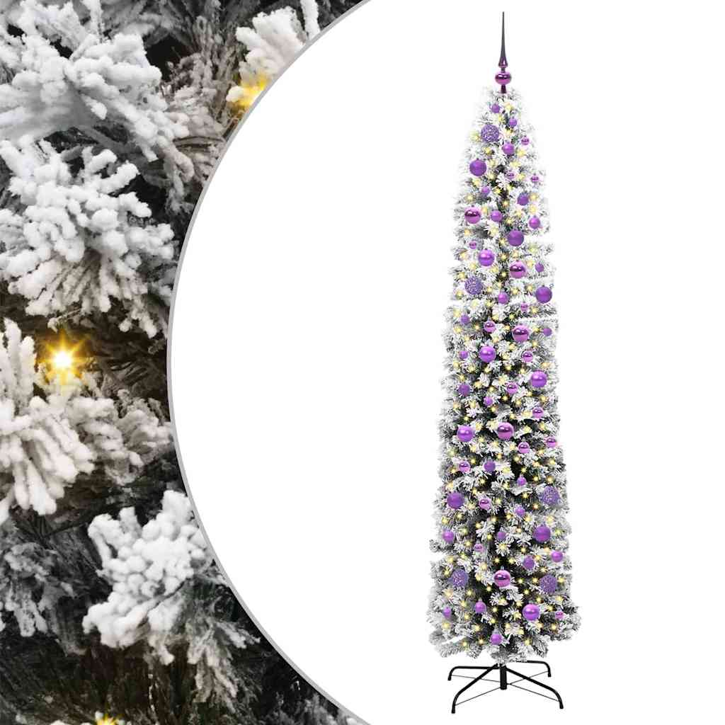 Vidaxx künstlicher Weihnachtsbaum grün 210 cm PVC und Stahl und Kunststoff
