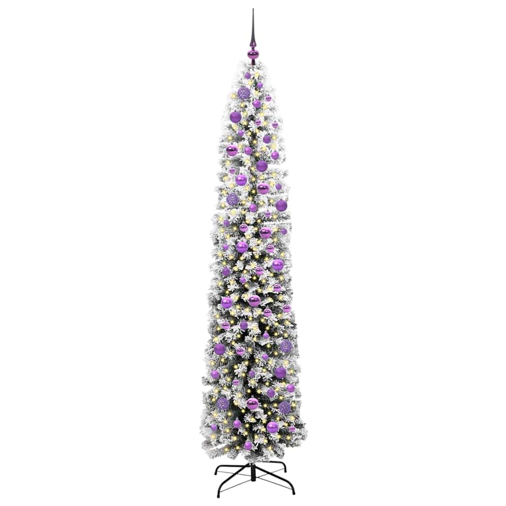Vidaxx künstlicher Weihnachtsbaum grün 210 cm PVC und Stahl und Kunststoff