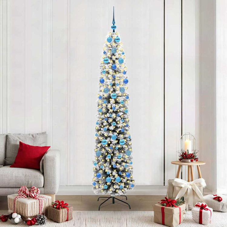 Vidaxx künstlicher Weihnachtsbaum grün 210 cm PVC und Stahl und Kunststoff