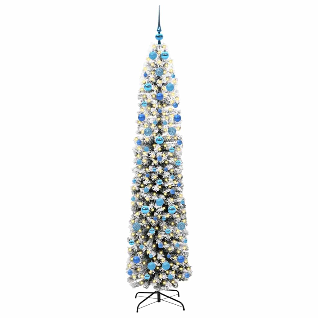 Vidaxx künstlicher Weihnachtsbaum grün 210 cm PVC und Stahl und Kunststoff