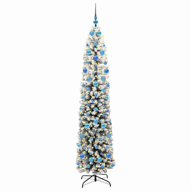 Vidaxx künstlicher Weihnachtsbaum grün 210 cm PVC und Stahl und Kunststoff