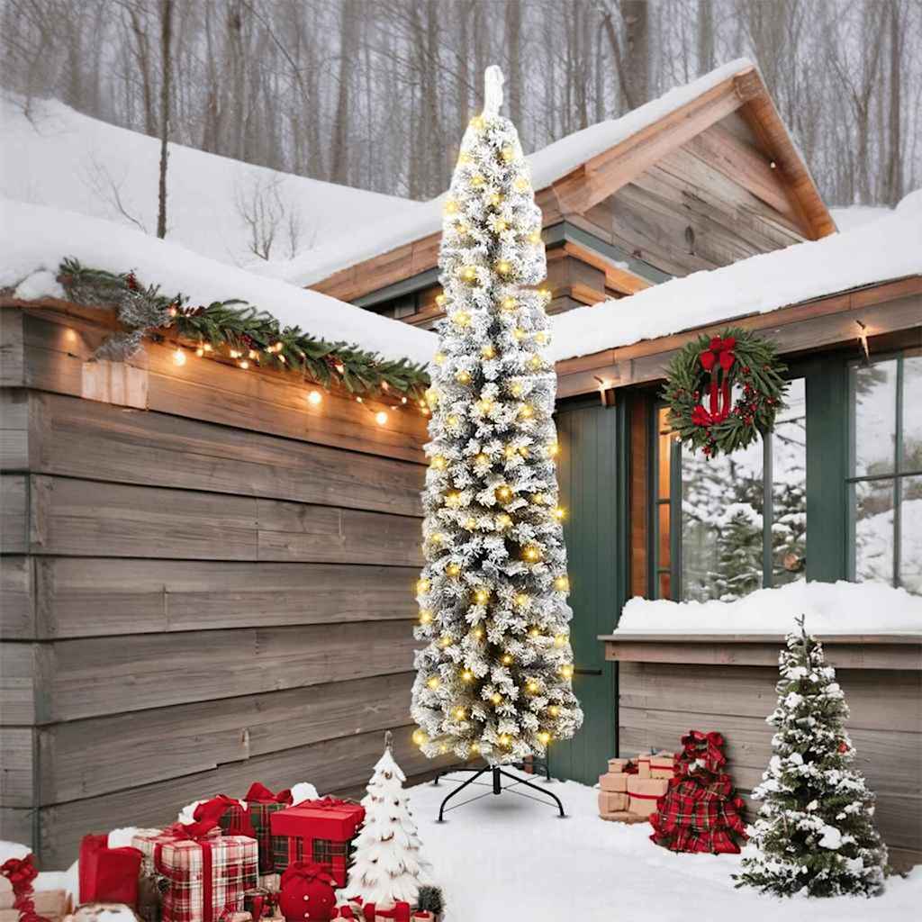 Vidaxx künstlicher Weihnachtsbaum grün 240 cm PVC und Stahl und Kunststoff