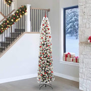 Vidaxx künstlicher Weihnachtsbaum grün 240 cm PVC und Stahl und Kunststoff - afbeelding 1