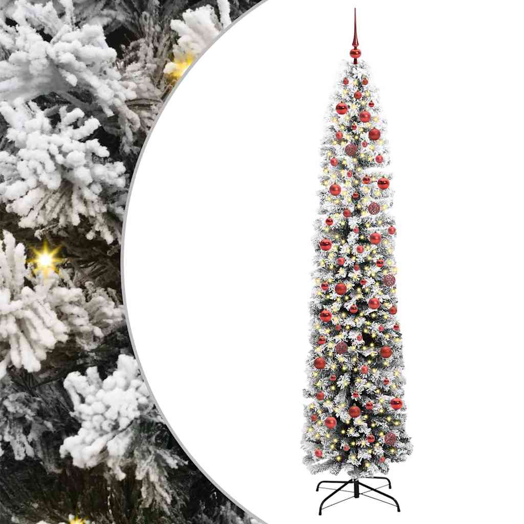 Vidaxx künstlicher Weihnachtsbaum grün 240 cm PVC und Stahl und Kunststoff