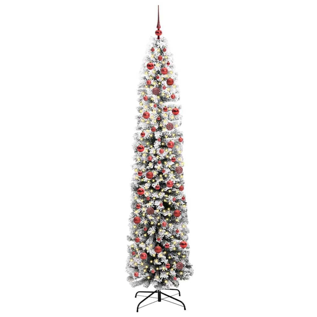 Vidaxx künstlicher Weihnachtsbaum grün 240 cm PVC und Stahl und Kunststoff