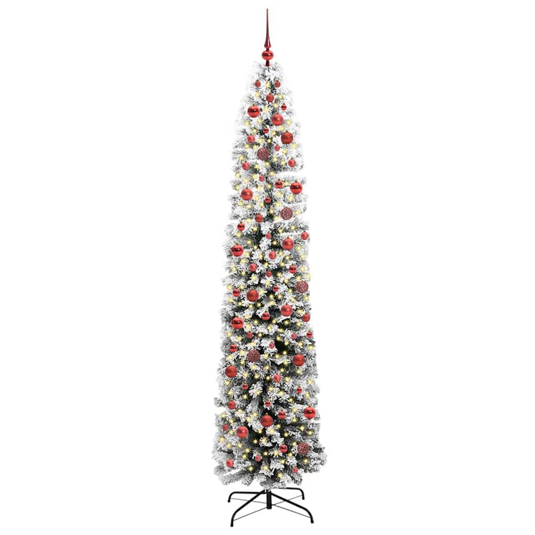 Vidaxx künstlicher Weihnachtsbaum grün 240 cm PVC und Stahl und Kunststoff