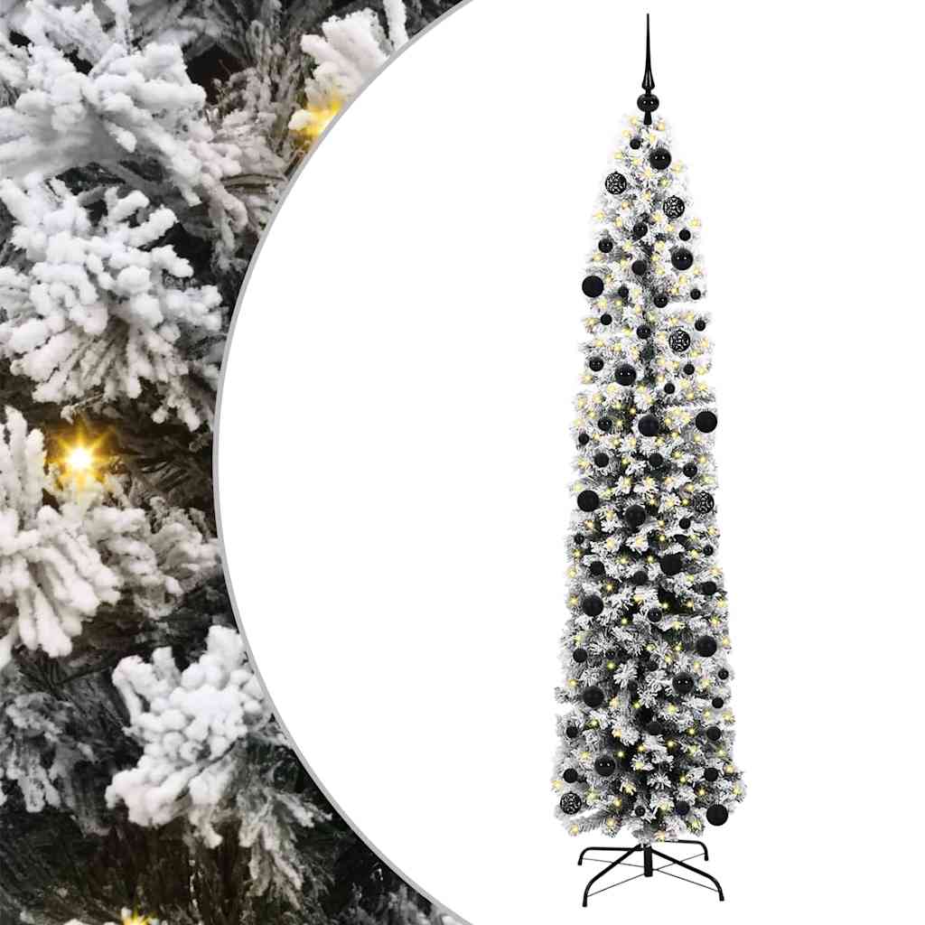 Vidaxx künstlicher Weihnachtsbaum grün 240 cm PVC und Stahl und Kunststoff