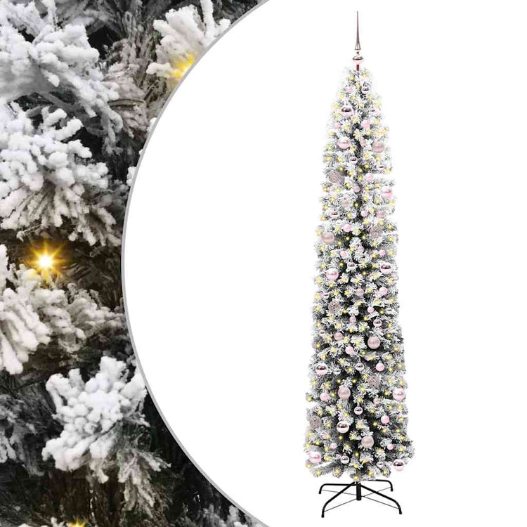 Vidaxx künstlicher Weihnachtsbaum grün 240 cm PVC und Stahl und Kunststoff