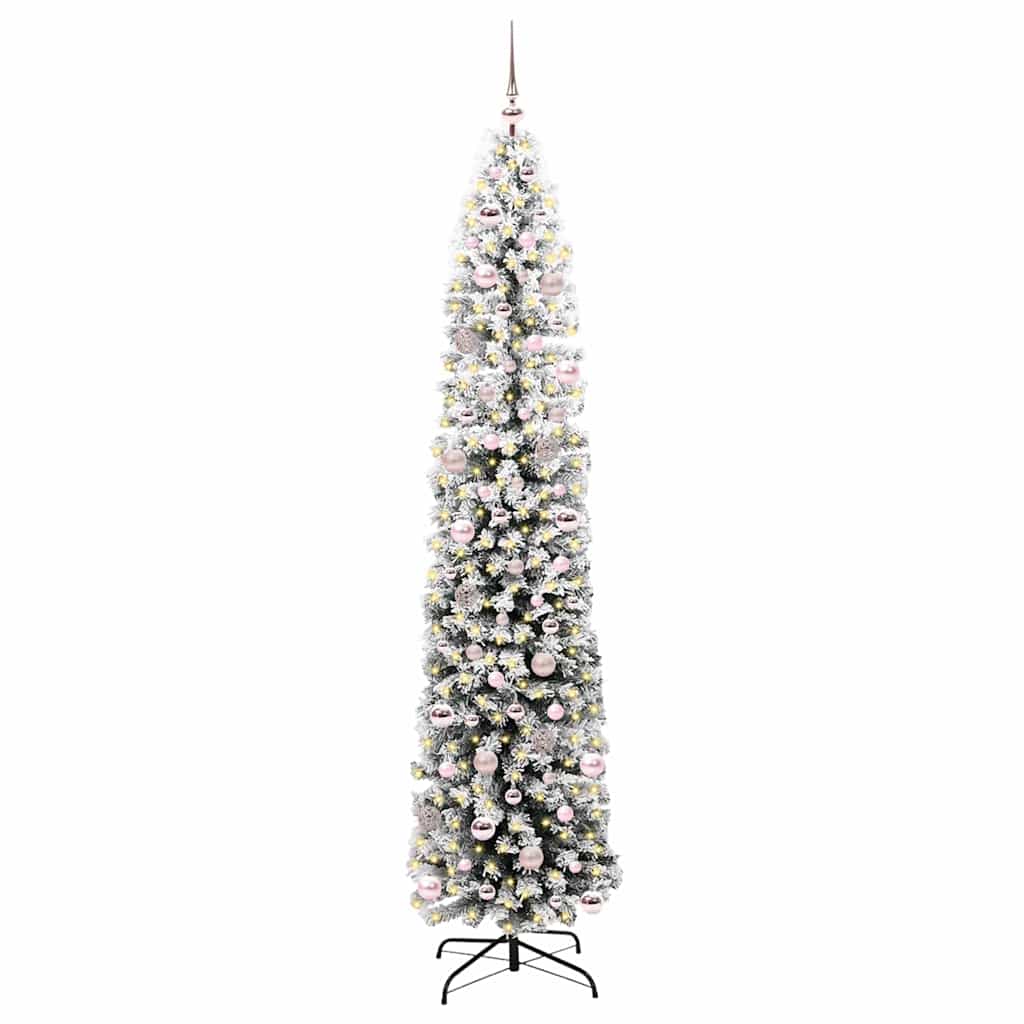 Vidaxx künstlicher Weihnachtsbaum grün 240 cm PVC und Stahl und Kunststoff