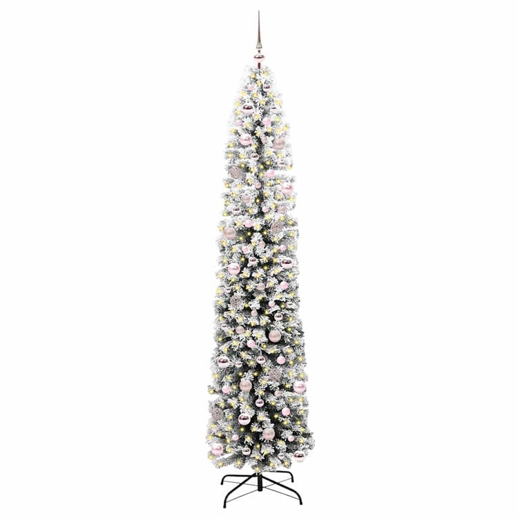 Vidaxx künstlicher Weihnachtsbaum grün 240 cm PVC und Stahl und Kunststoff