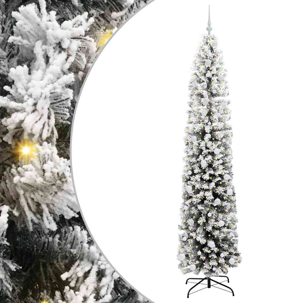 Vidaxx künstlicher Weihnachtsbaum grün 240 cm PVC und Stahl und Kunststoff