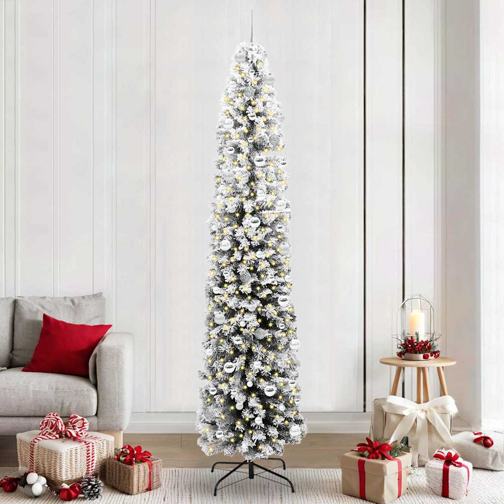 Vidaxx künstlicher Weihnachtsbaum grün 240 cm PVC und Stahl und Kunststoff