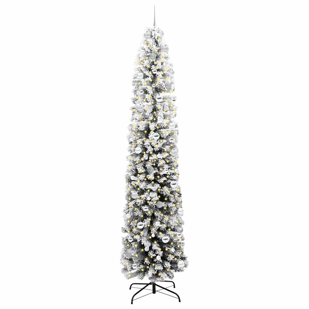 Vidaxx künstlicher Weihnachtsbaum grün 240 cm PVC und Stahl und Kunststoff
