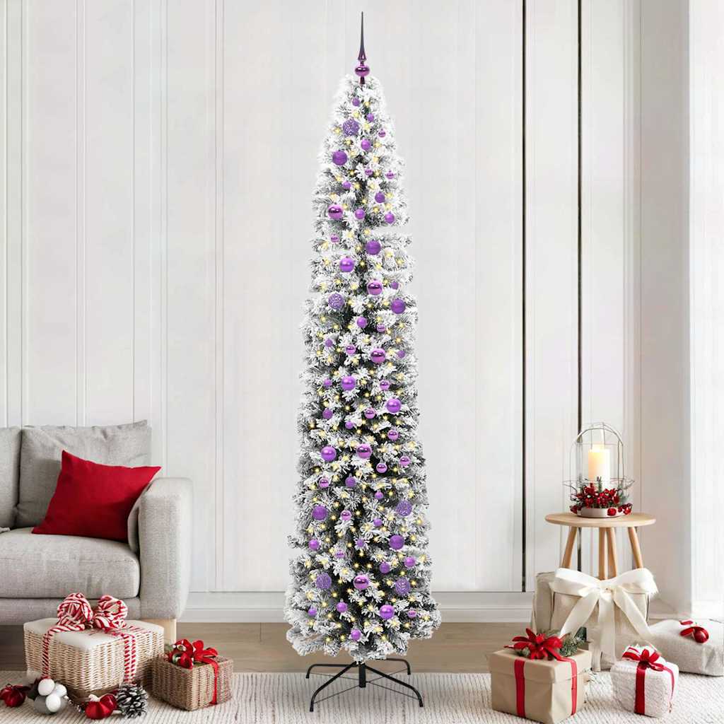 Vidaxx künstlicher Weihnachtsbaum grün 240 cm PVC und Stahl und Kunststoff